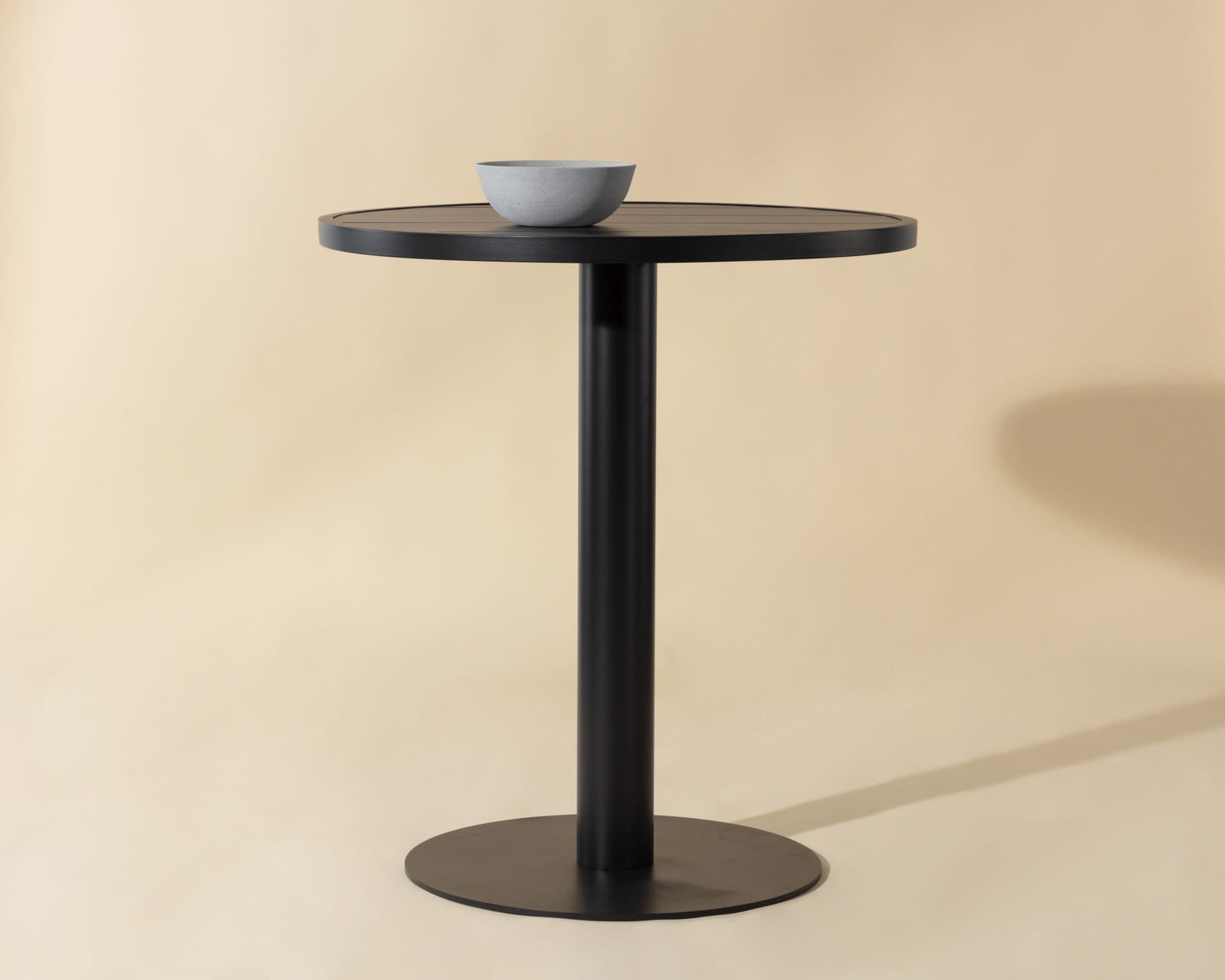 Merano Bar Table - Round - Black