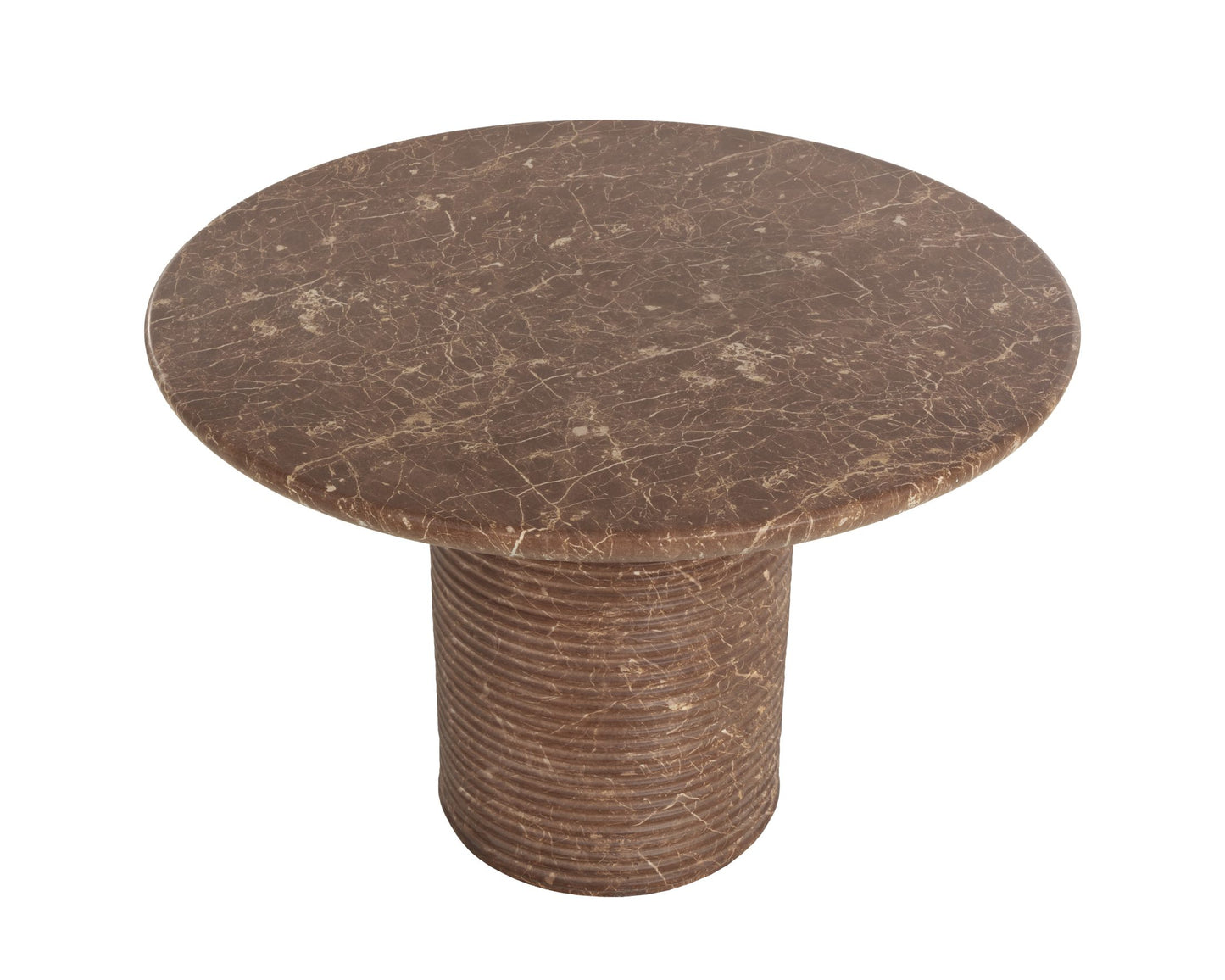 Riva Dining Table - Marble Look - Mocha - 43"