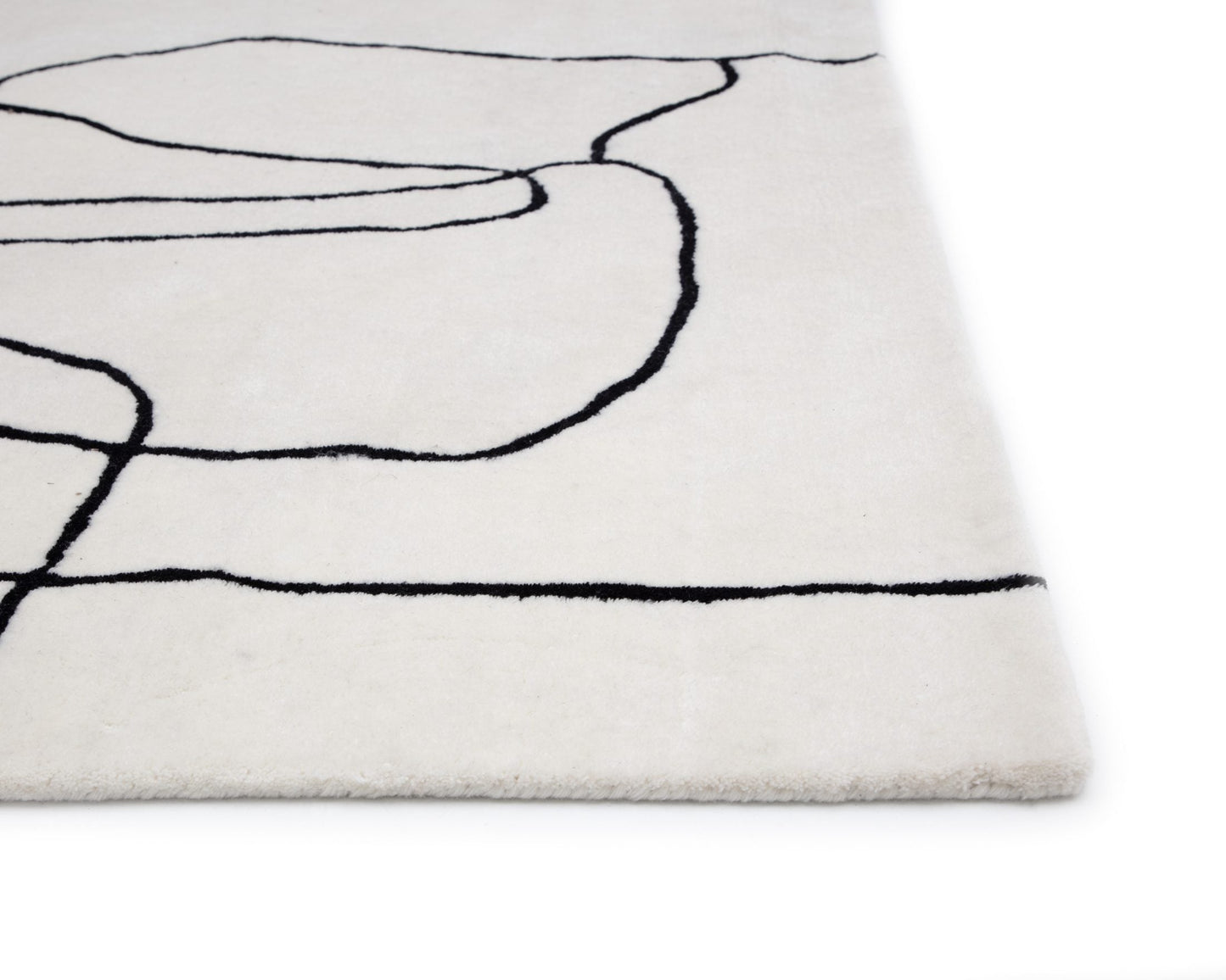 Tilda Hand -Tufted Rug - Ivory / Charcoal - 8' X 10'