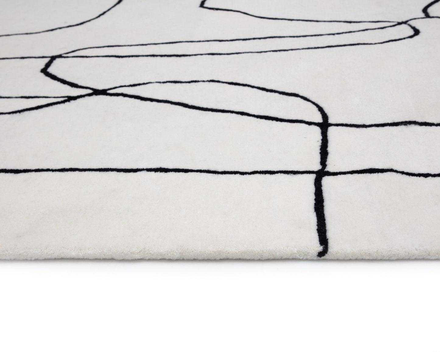 Tilda Hand -Tufted Rug - Ivory / Charcoal - 8' X 10'