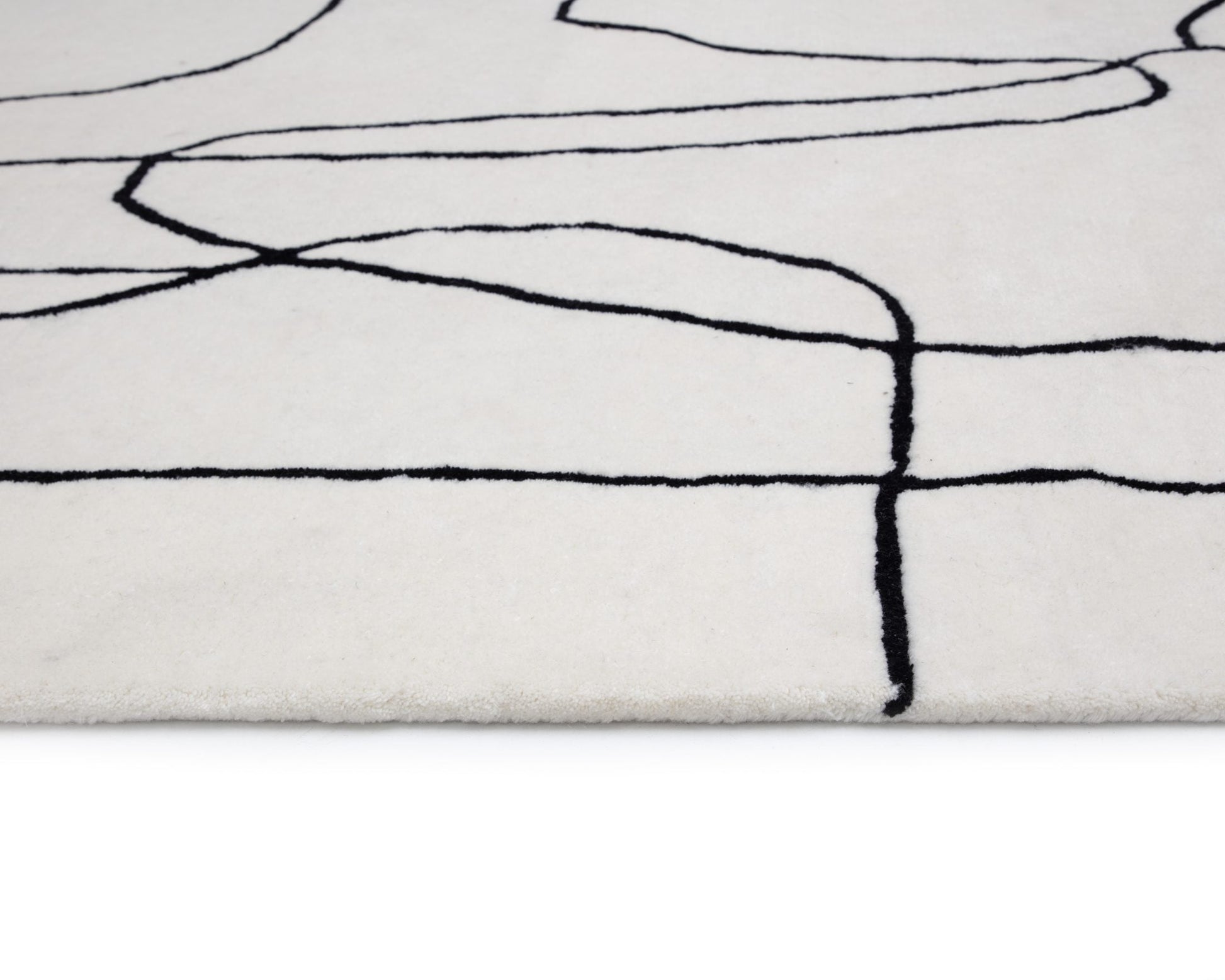 Tilda Hand -Tufted Rug - Ivory / Charcoal - 8' X 10'