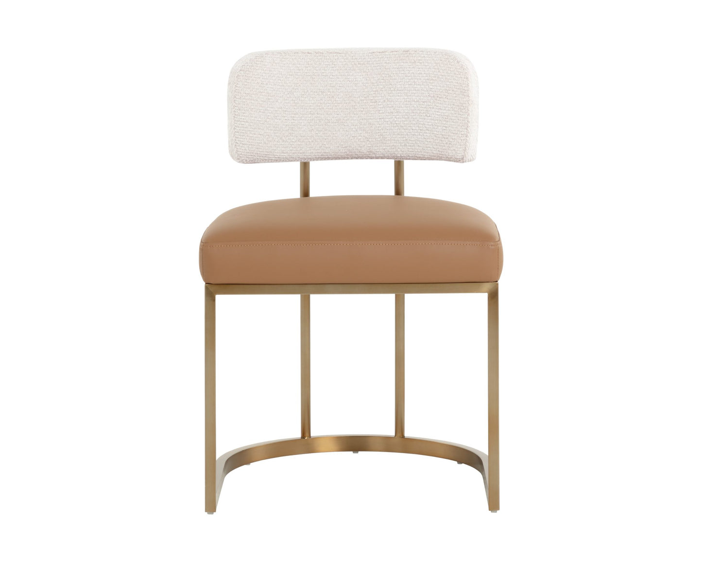 Larissa Dining Chair - Napa Cognac with Rhea Barley