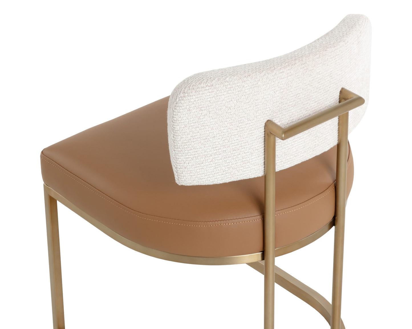 Larissa Dining Chair - Napa Cognac with Rhea Barley