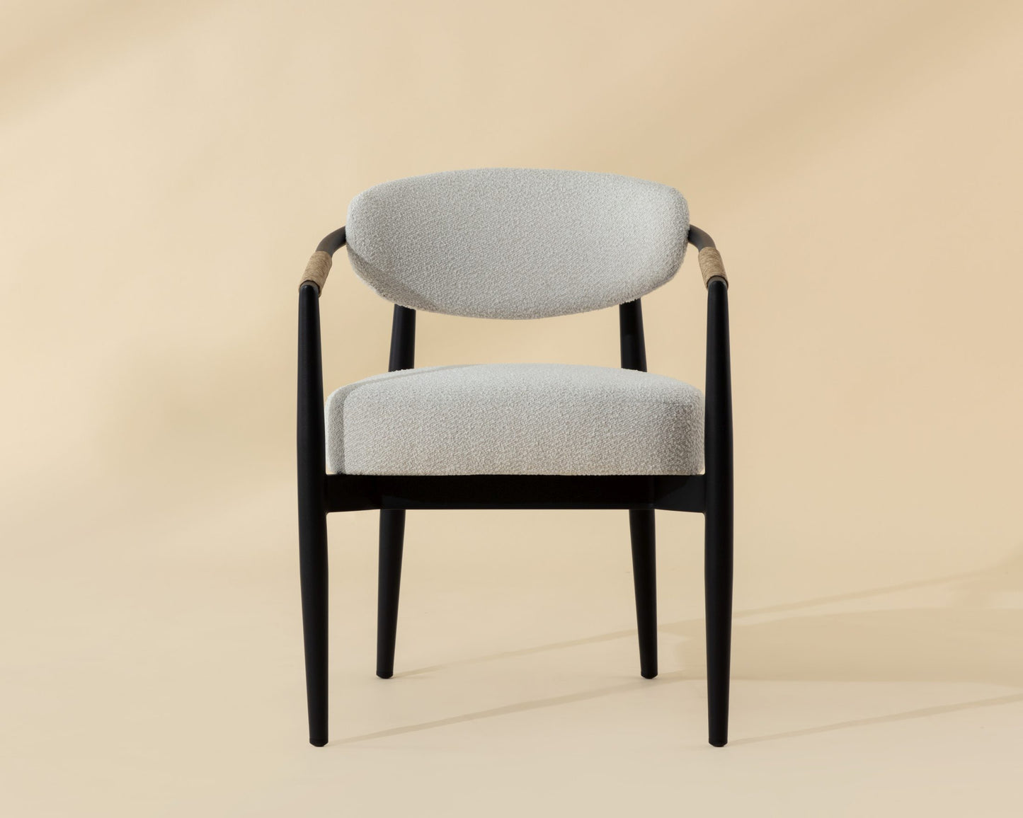 Marita Dining Armchair - Black - Louis Cream