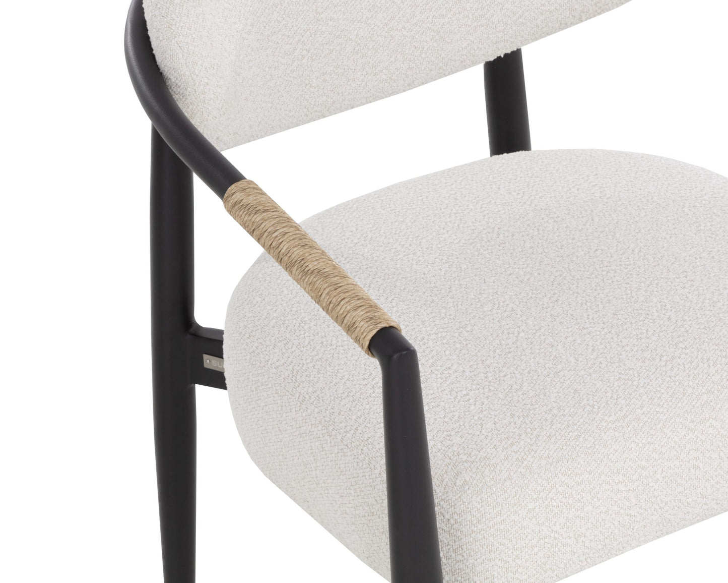 Marita Dining Armchair - Black - Louis Cream