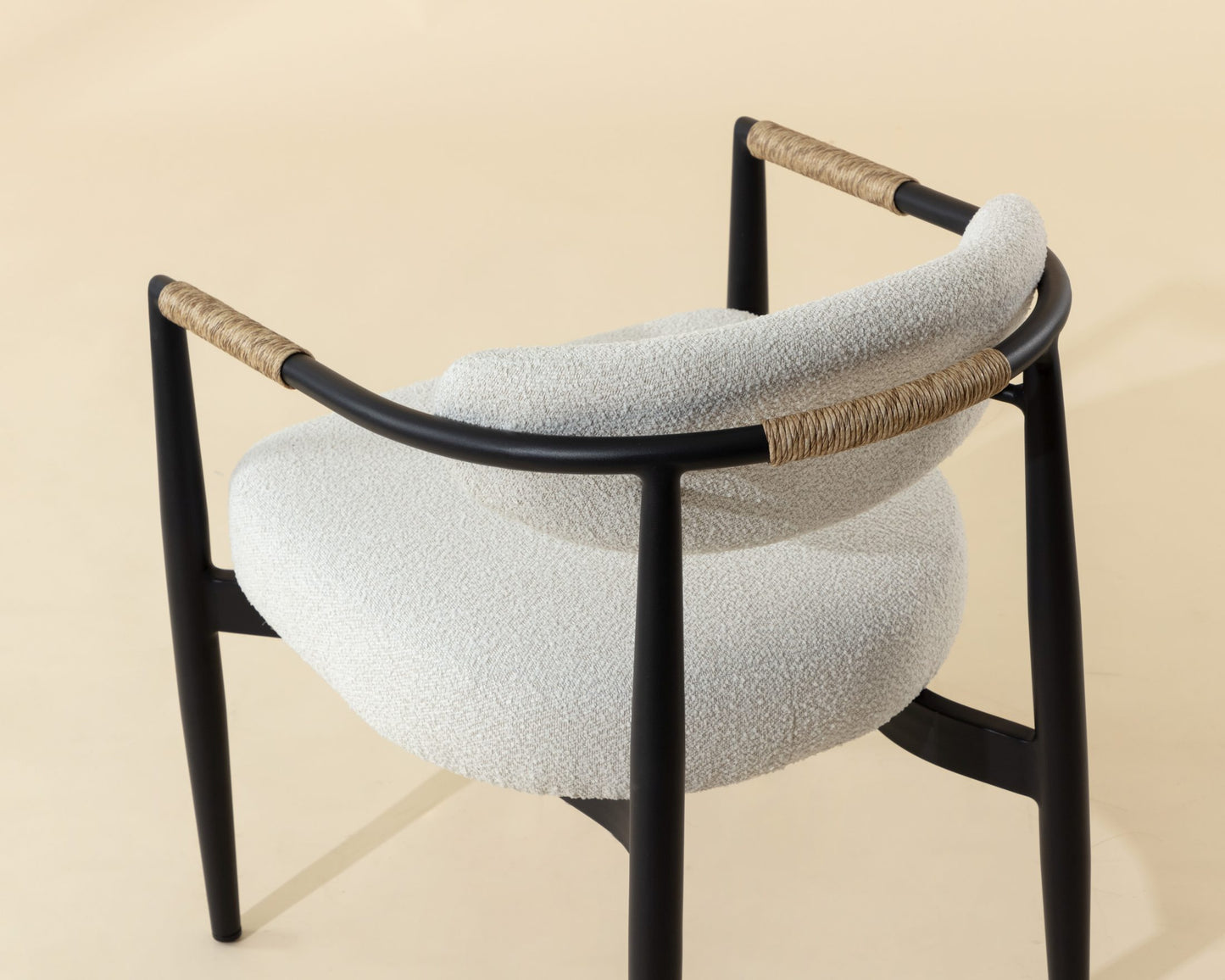 Marita Dining Armchair - Black - Louis Cream