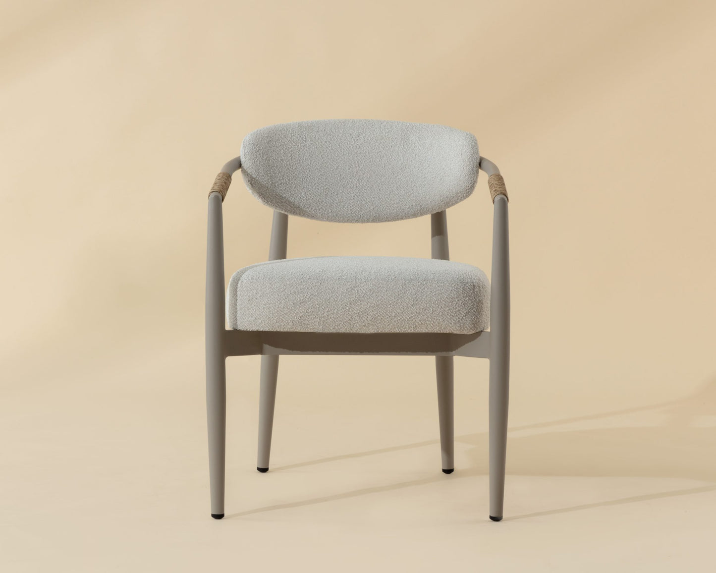 Marita Dining Armchair - Greige - Louis Cream
