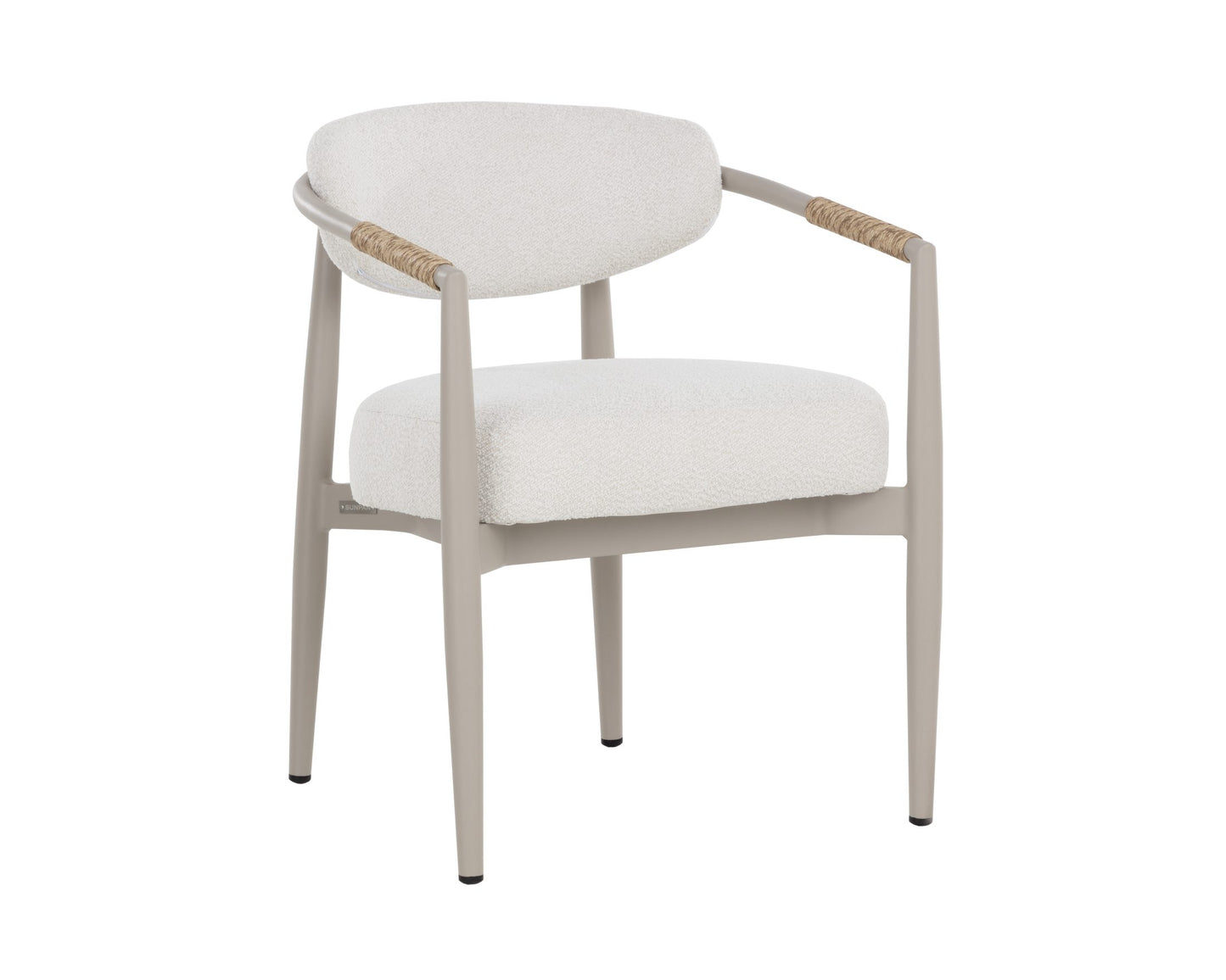 Marita Dining Armchair - Greige - Louis Cream