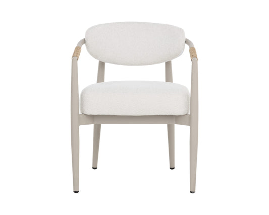 Marita Dining Armchair - Greige - Louis Cream