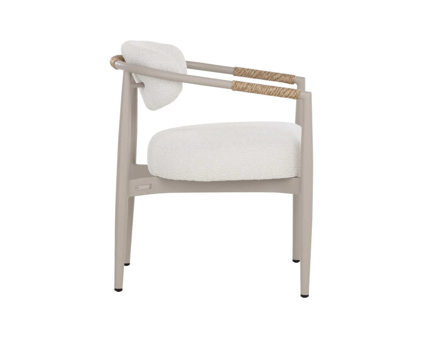 Marita Dining Armchair - Greige - Louis Cream