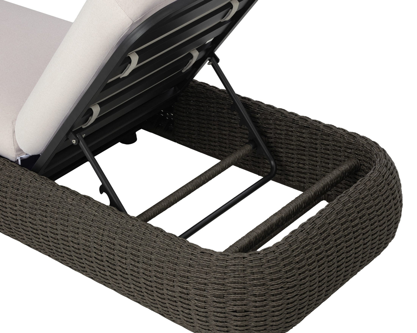Barcelona Lounger - Grey - Palazzo Cream