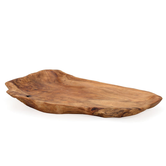 Costa Carved Wood 17.75 Inch Length Platter
