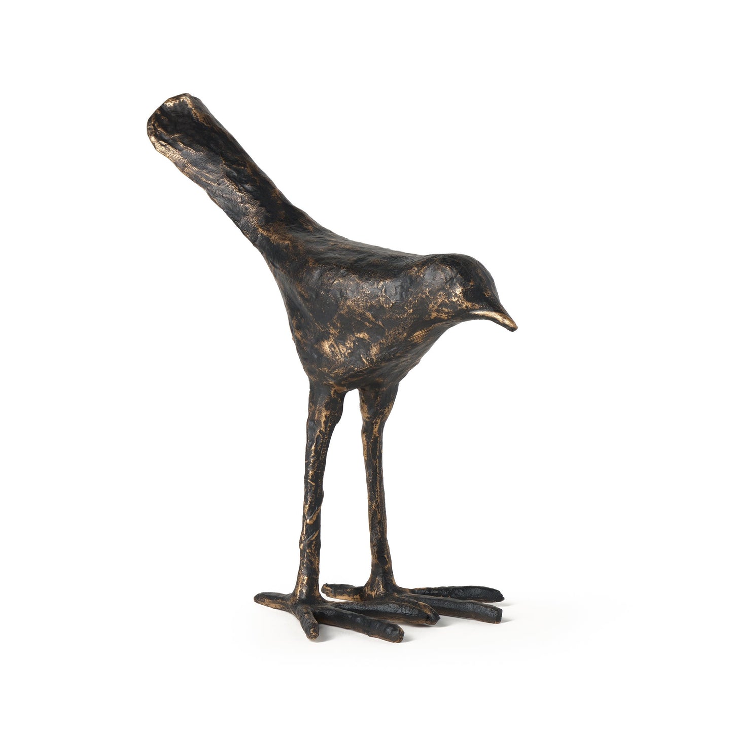 Epic Bronzed Resin Bird Sculpture - 8.5 Inch Tall