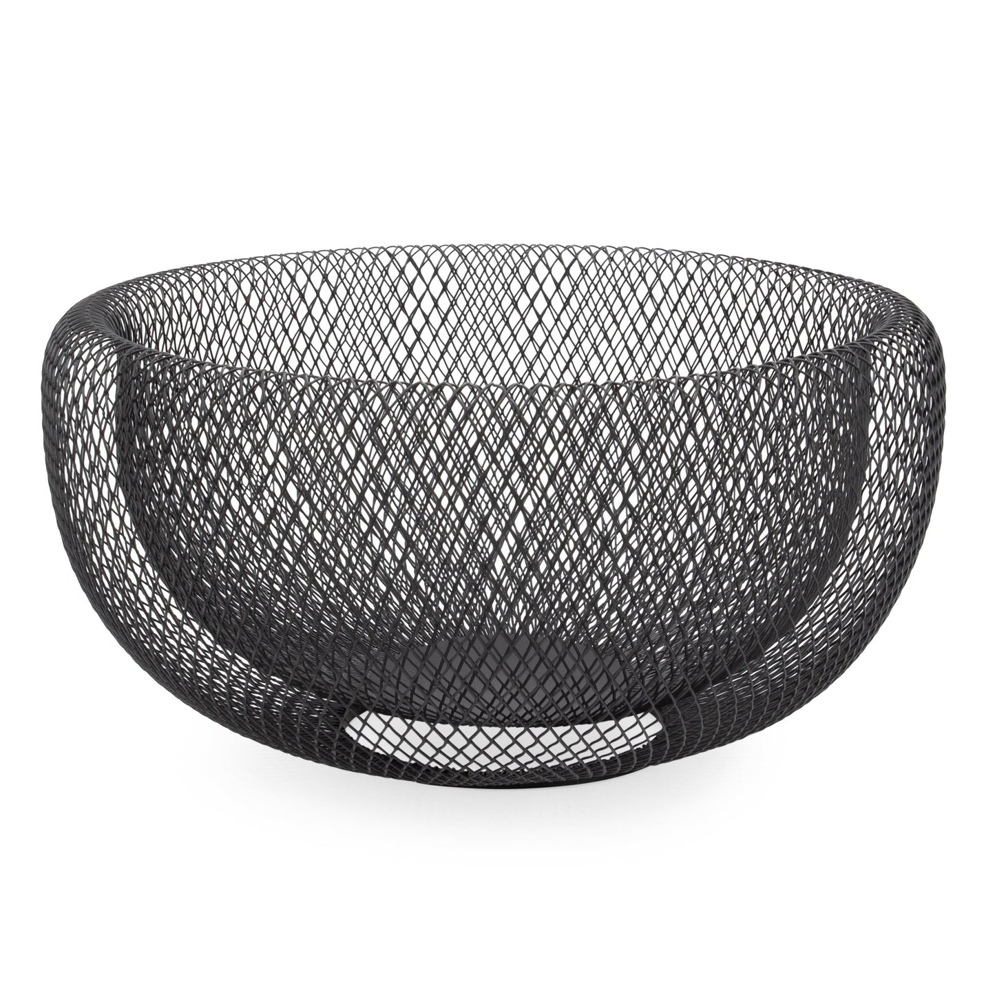 Mesh Double Wall Black Bowl - 11 Inch Diameter
