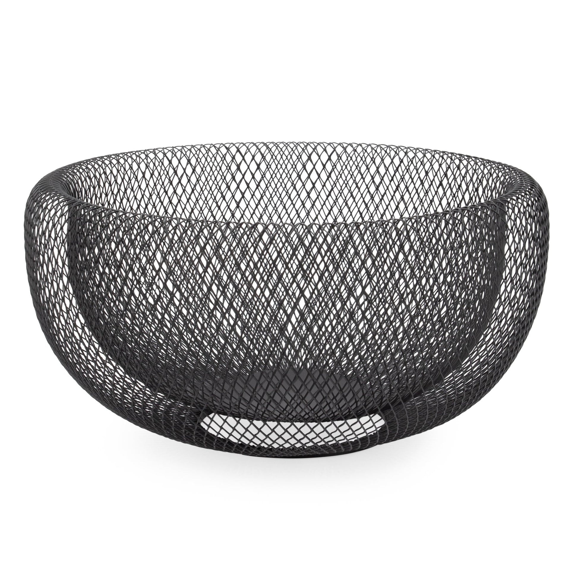 Mesh Double Wall Black Bowl - 11 Inch Diameter