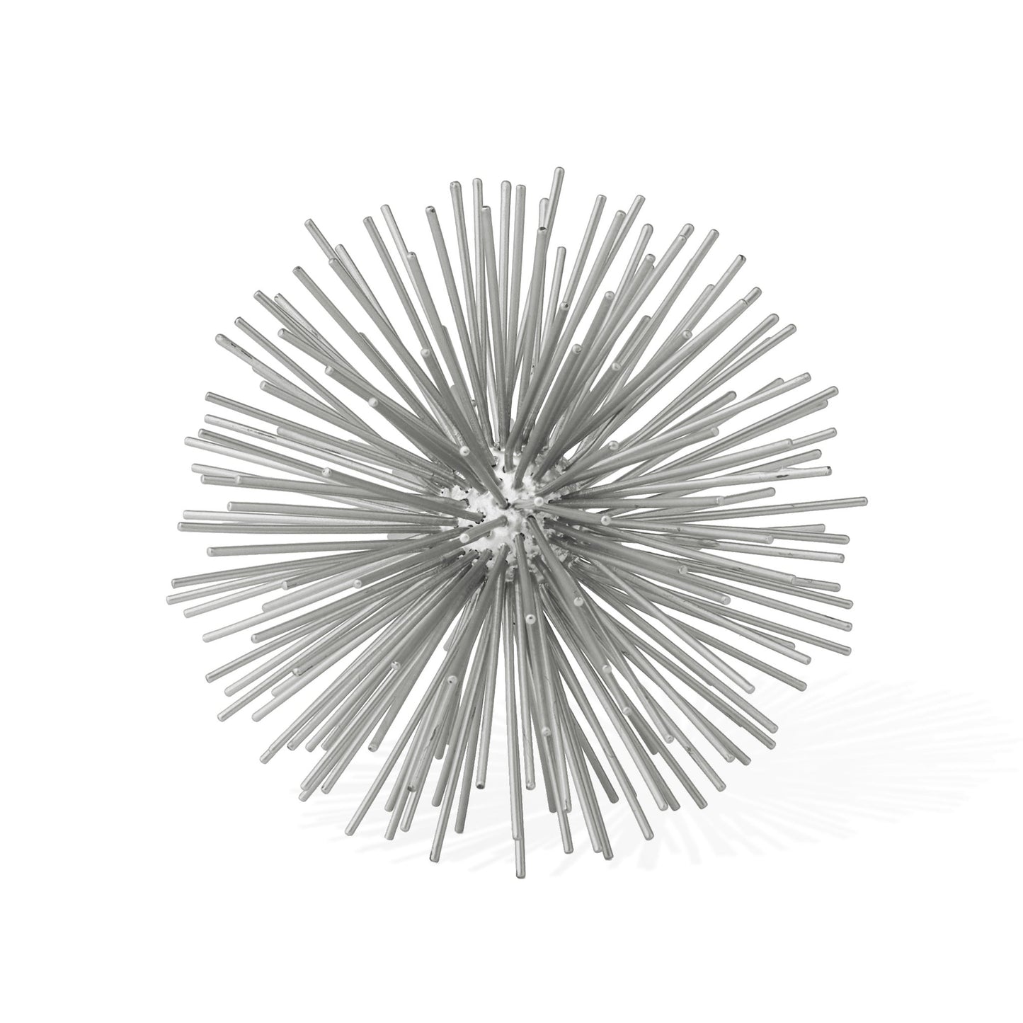 Spike Decor Sphere Ball - 4 Inch - Silver