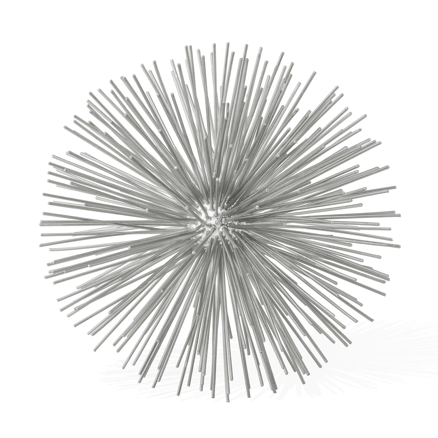 Spike Decor Sphere Ball - 7 Inch - Silver
