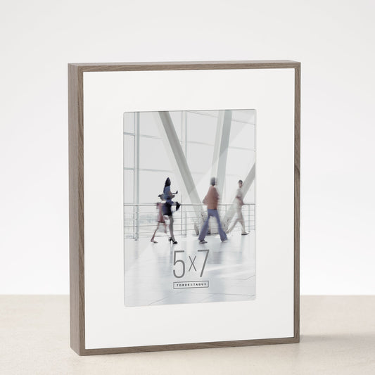 Boulevard Ash Veneer Photo Frame with Matte - 5x7 Inch