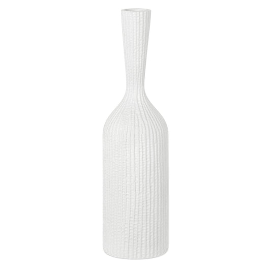 Zoro Carved Line Resin Vase - 24 Inch Tall
