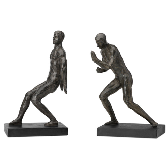 Athletic Resin Men 2 Piece Bookends Set