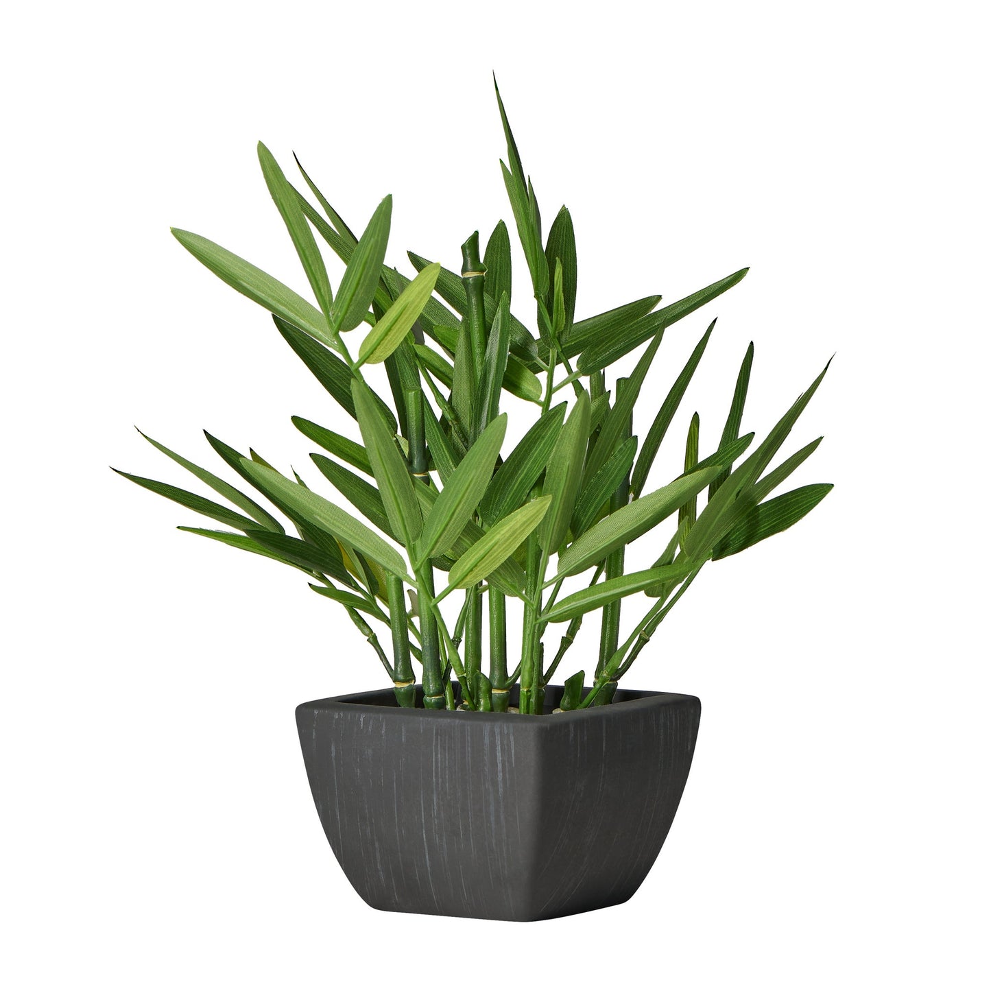 Bamboo Faux Potted Plant - 10 Inch Tall