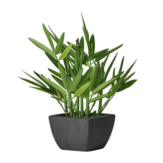 Bamboo Faux Potted Plant - 10 Inch Tall