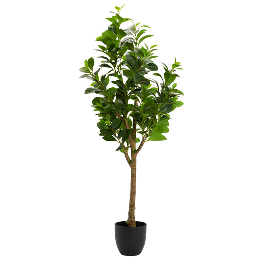 Peperomia Tree 51 Inch Tall Potted Faux Plant
