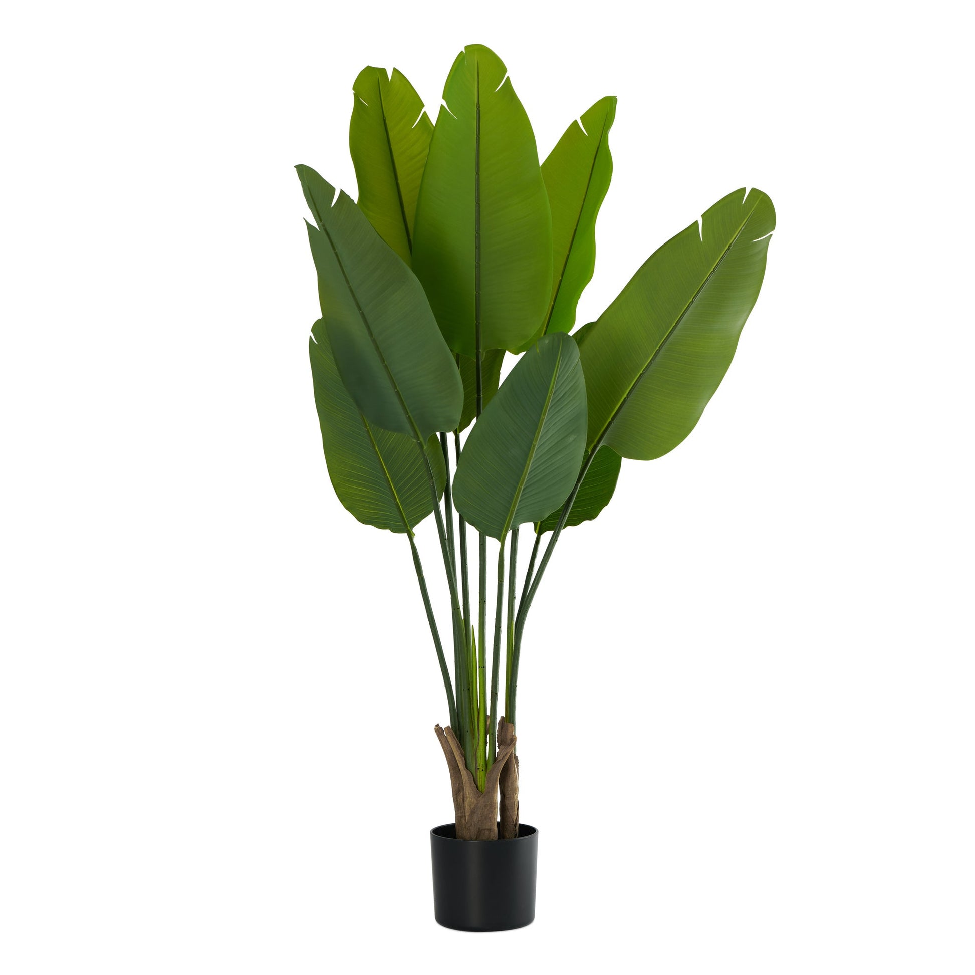 Banana Leaf Tree 47 Inch Tall Potted Faux Plant