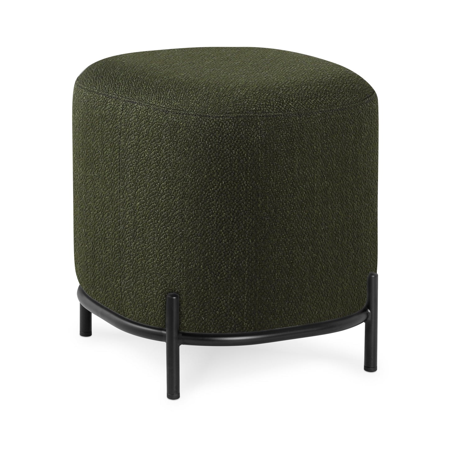 Pender Pin Leg Ashton Weave Upholstery Ottoman Stool - Hunter Green (17 x 18 Inches)