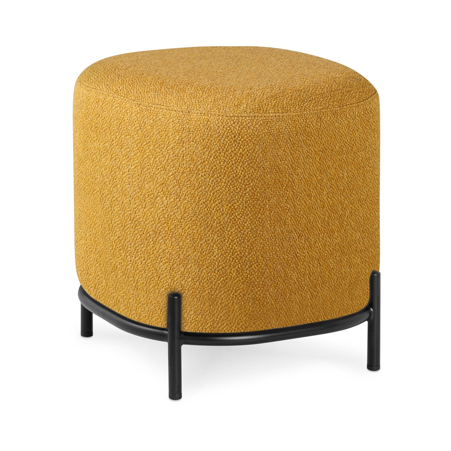Pender Pin Leg Ashton Weave Upholstery Ottoman Stool - Goldenrod (17 x 18 Inches)