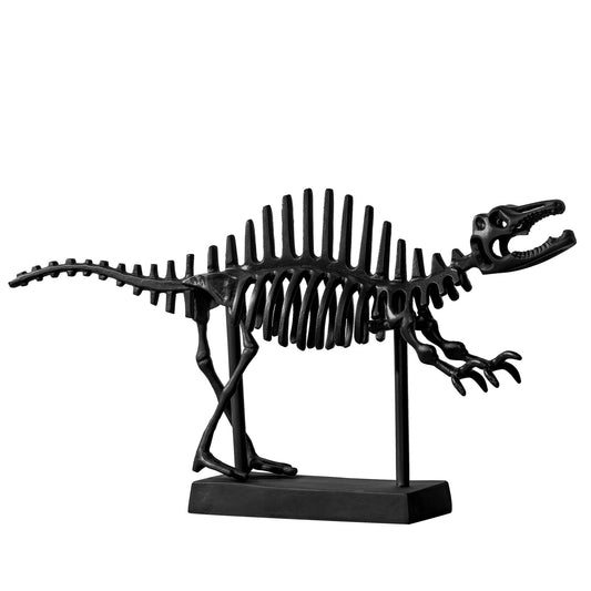 Dinosaur Black Aluminum 12 Inch Tall Gallery Decor Sculpture