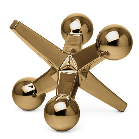 Jack Ceramic Decor Sculpture - Gold