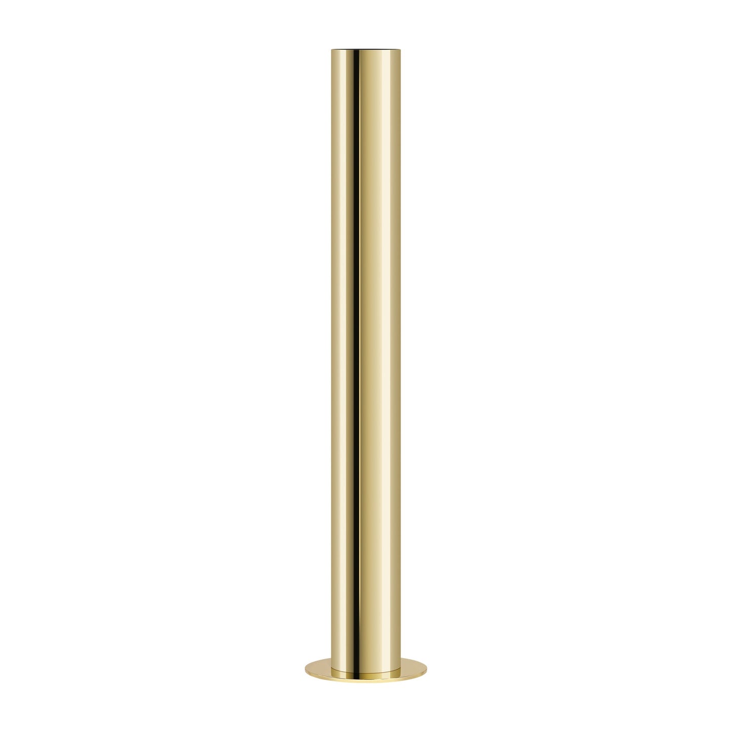 Stainless Steel Pipe Vase - 18 Inch Tall - Gold