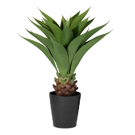 Crown Aloe 32 Inch Tall Faux Potted Plant