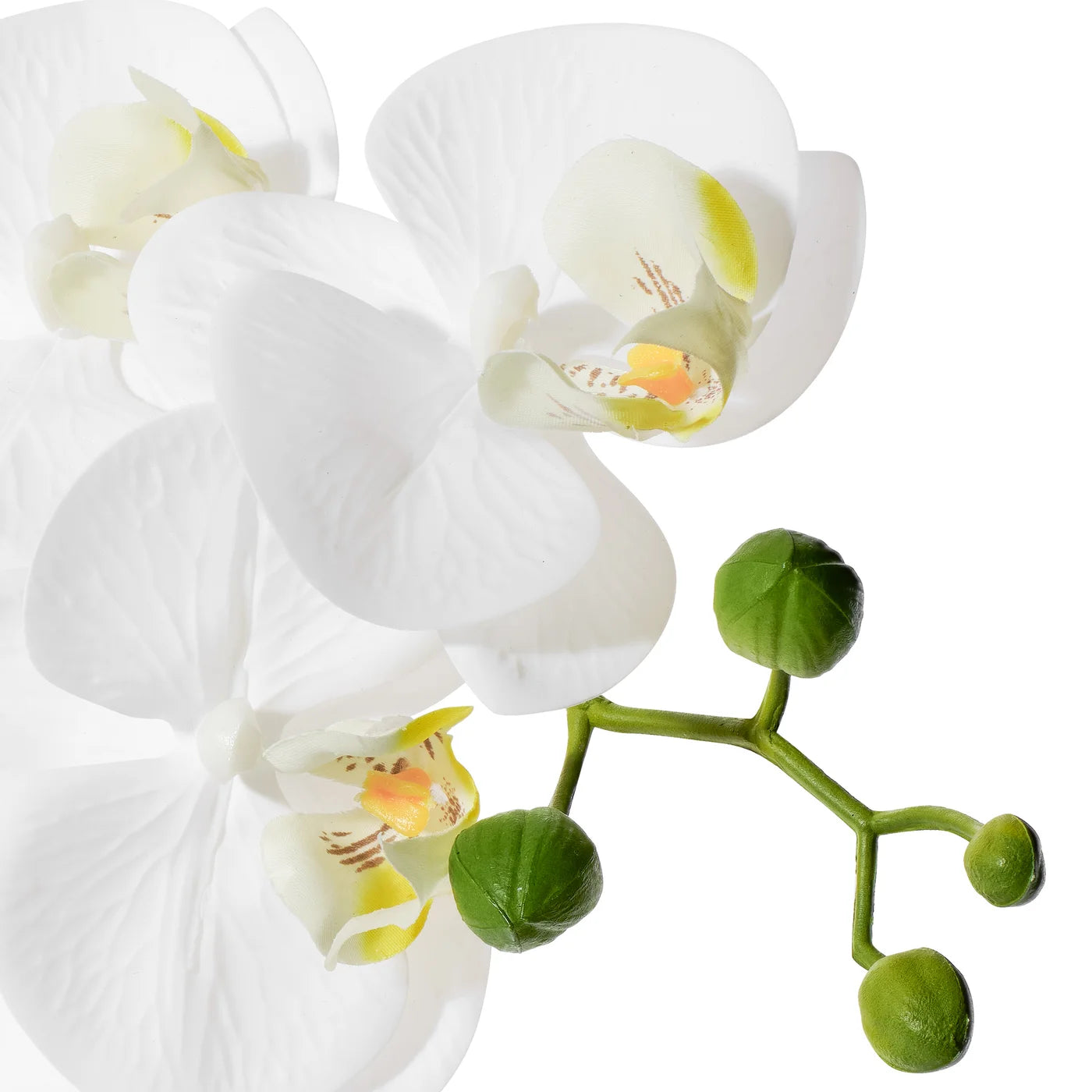 Verona 22 Inch Tall Urn Potted Real Touch Orchid - White