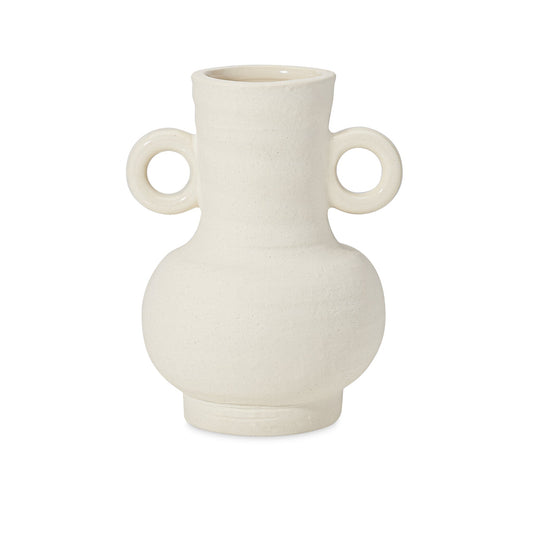 Rustic Carafe Ceramic Handle Vase - 6 Inch Tall