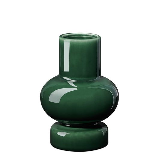 Sintra Single Bulb 8 Inch Tall Ceramic Vase - Shiny Green