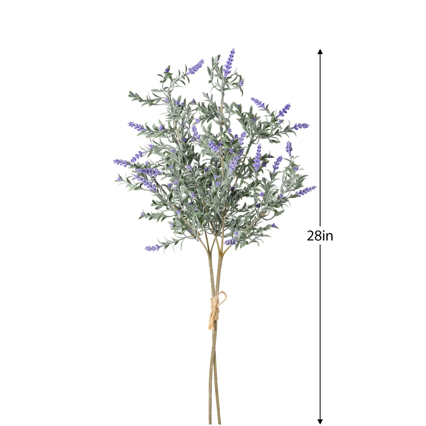 Lavender 28 Inch Faux 2 Stem Bouquet