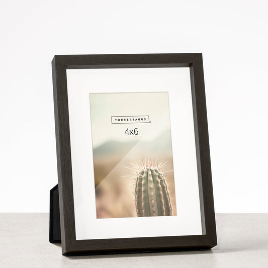 Capri Woodgrain Photo Frame - 4x6 - Black