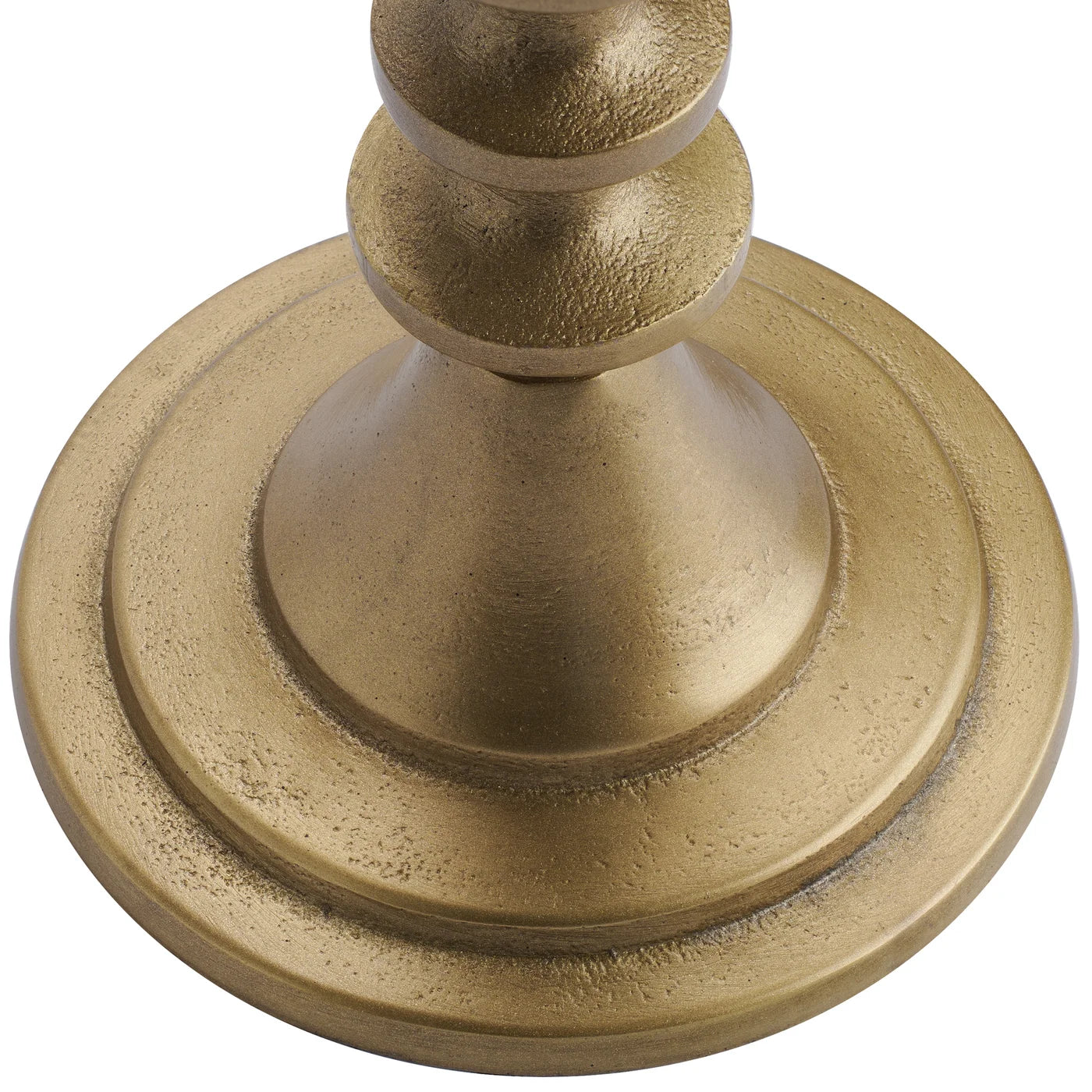 Chapel Antique Brass Nickel Plated Aluminum Taper Candle Holder