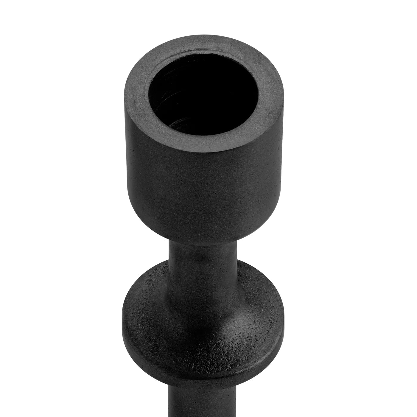 Chapel Antique Black Aluminum Taper Candle Holder