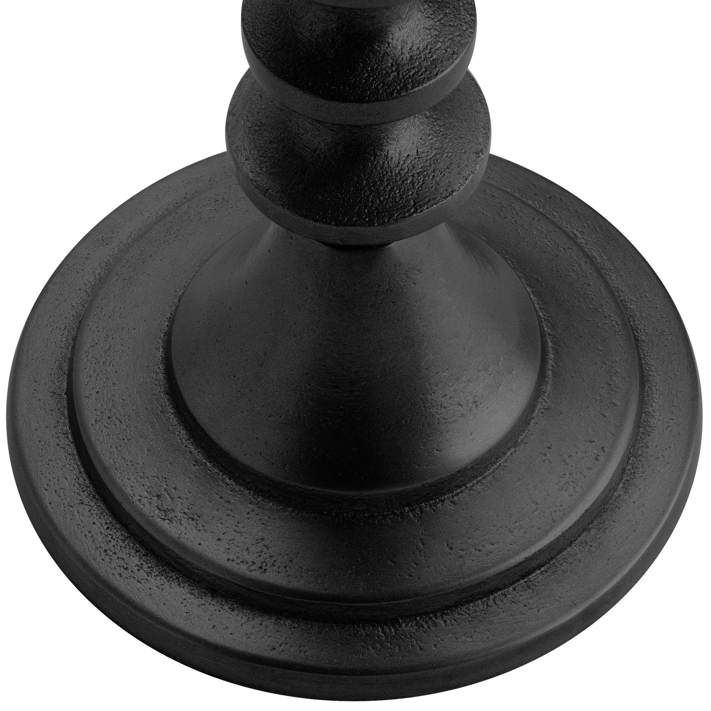 Chapel Antique Black Aluminum Taper Candle Holder