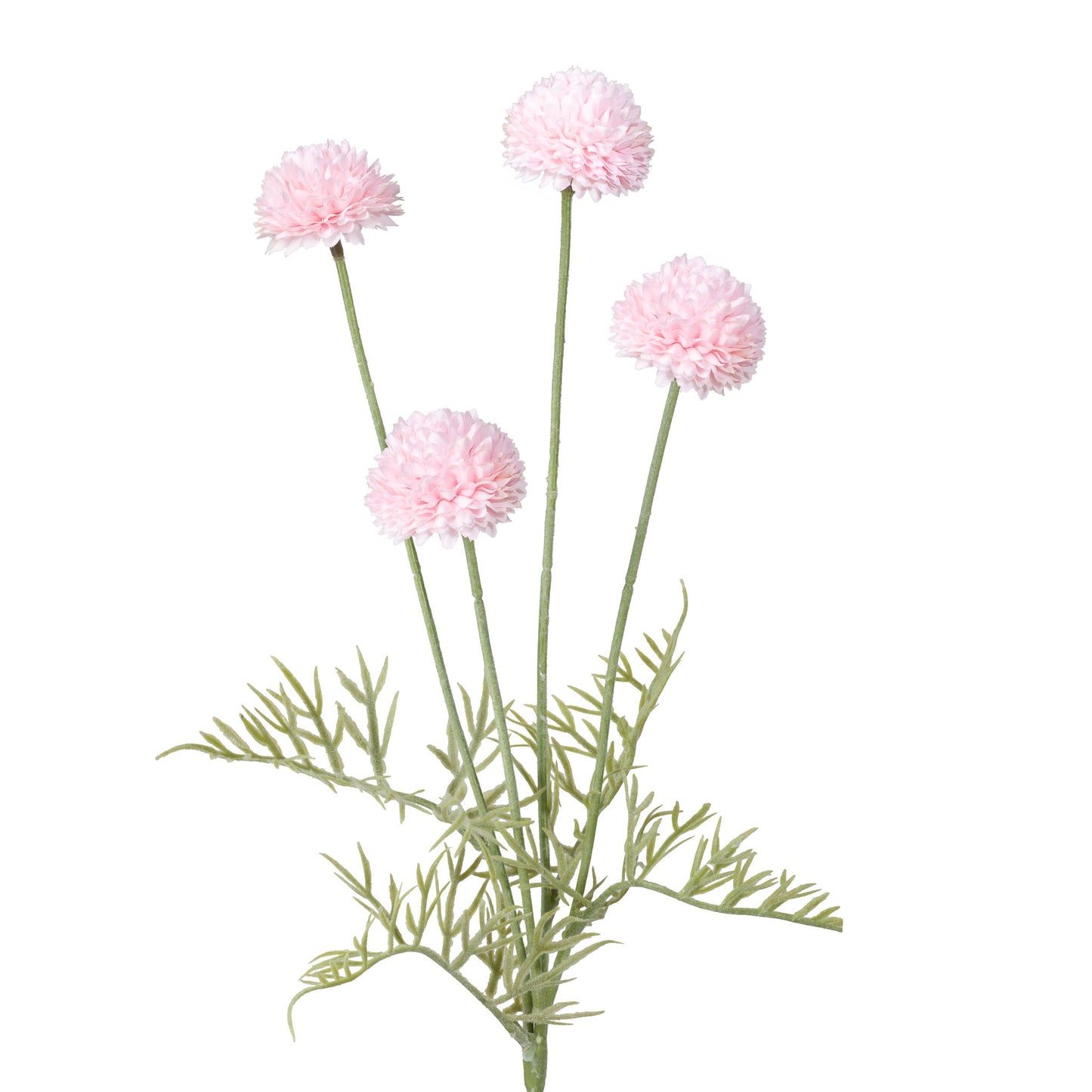 Pompom 4 Bloom 23.5 Inch Stem - Light Pink