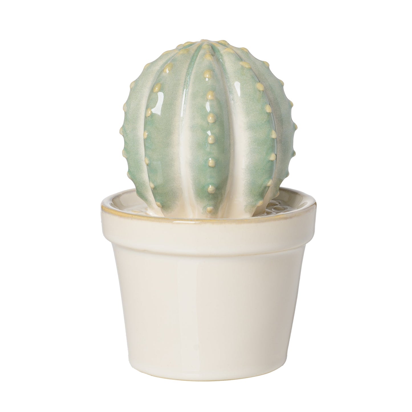 Cactus 7 Inch Tall Ceramic Decor Sculpture