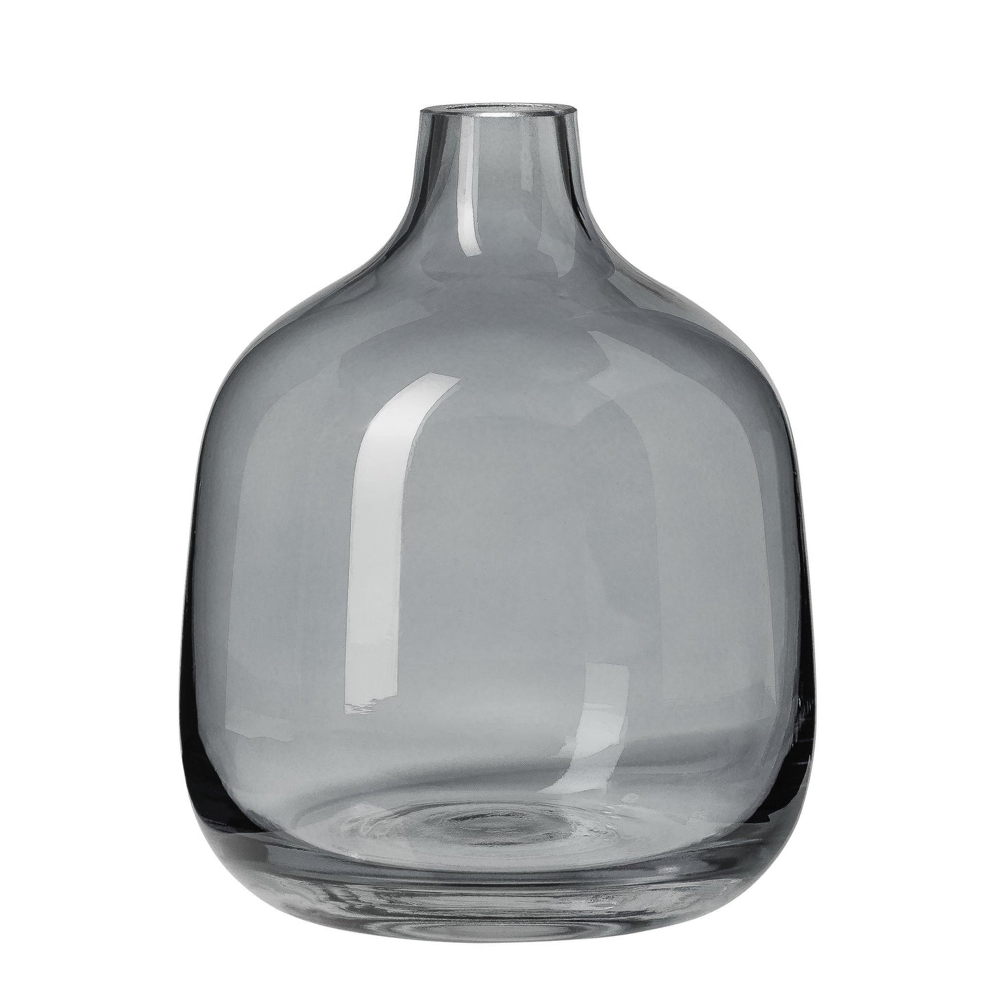 Belle Glass Bud Vase - 5.25 Inch Tall - Smoke