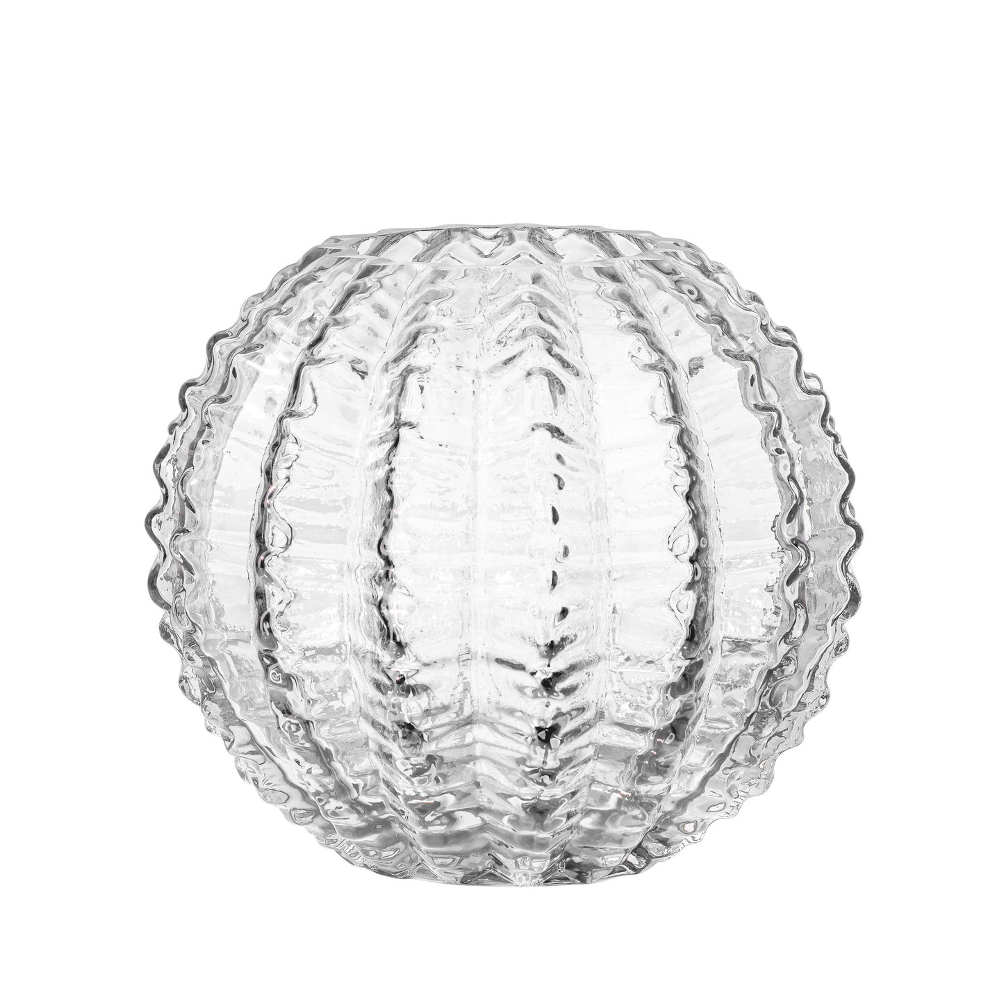 Sonara Cactus 6 Inch Tall Glass Ball Vase - Clear