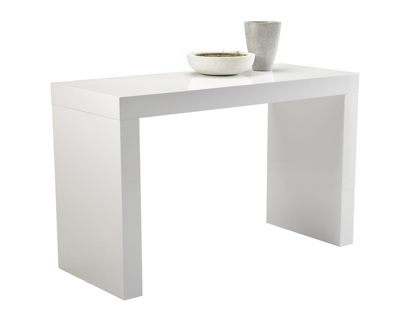 Faro Counter Table - High Gloss White