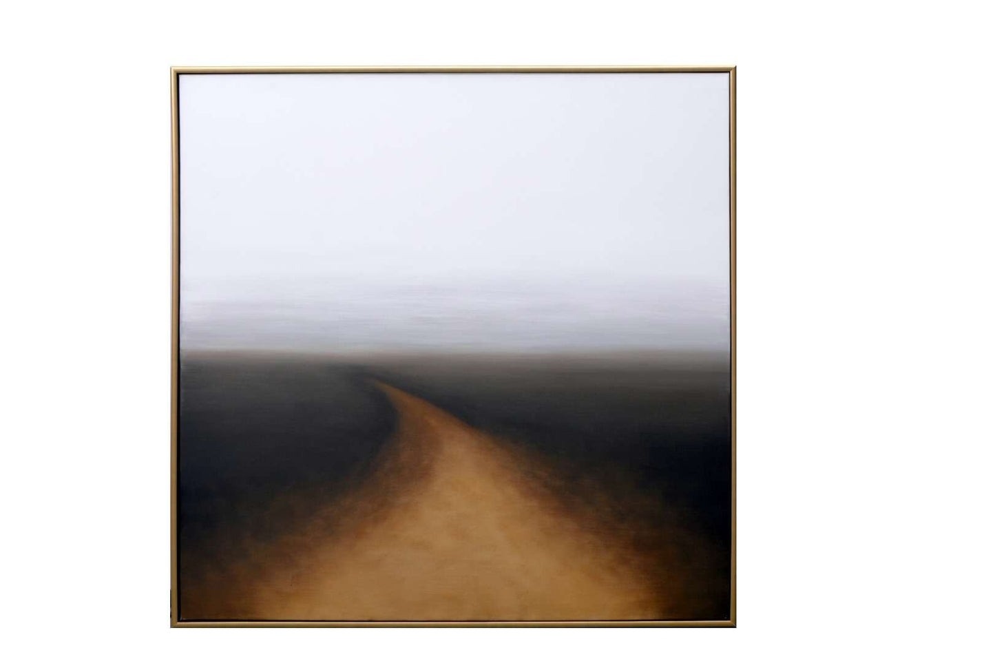 Autumn Silence - 48" X 48" - Gold Floater Frame