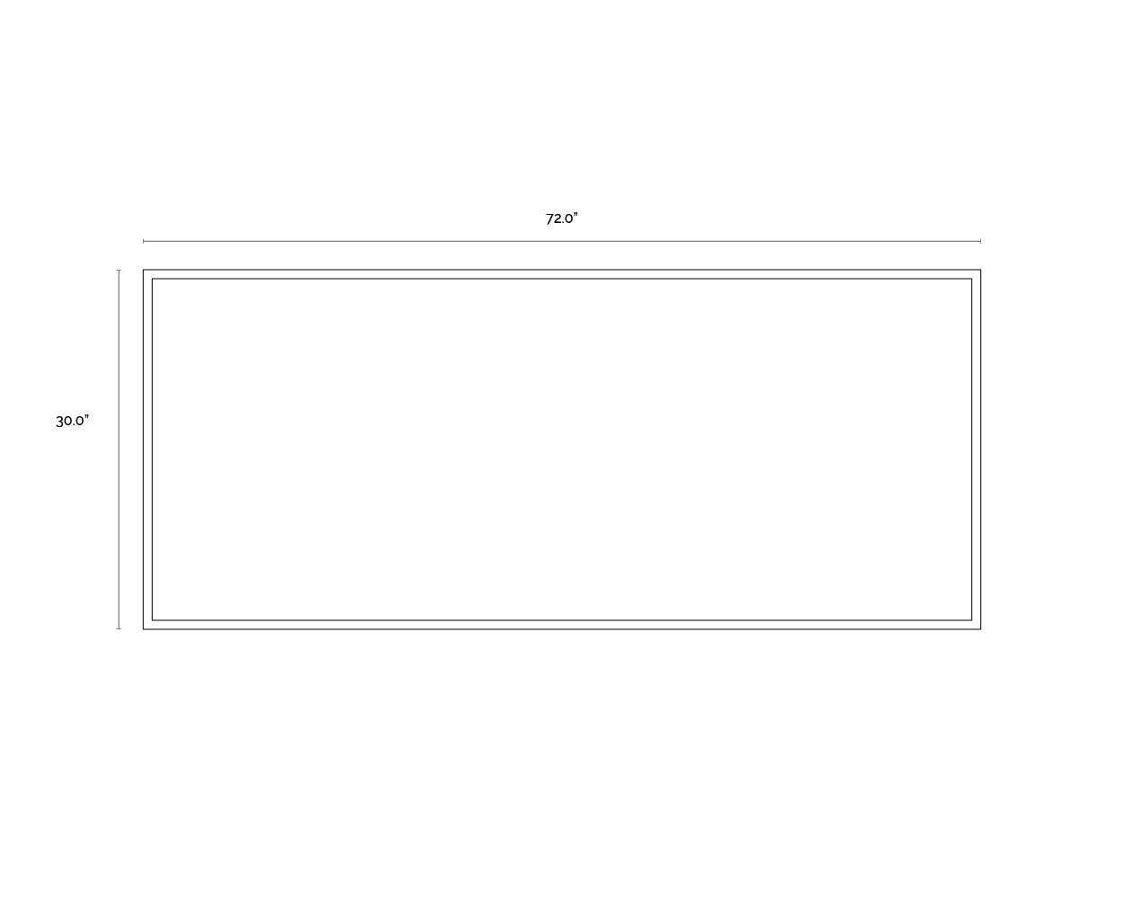 Geometric Relation - 72" X 30" - Black Floater Frame