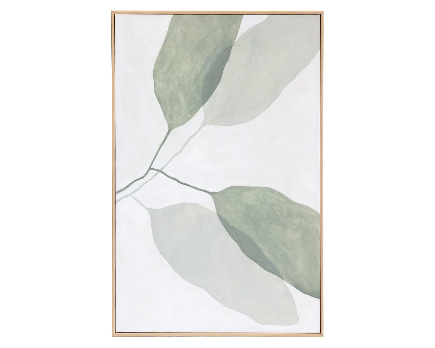 Calm Reflection (Set Of 2) - 40" X 50" - Natural Floater Frame